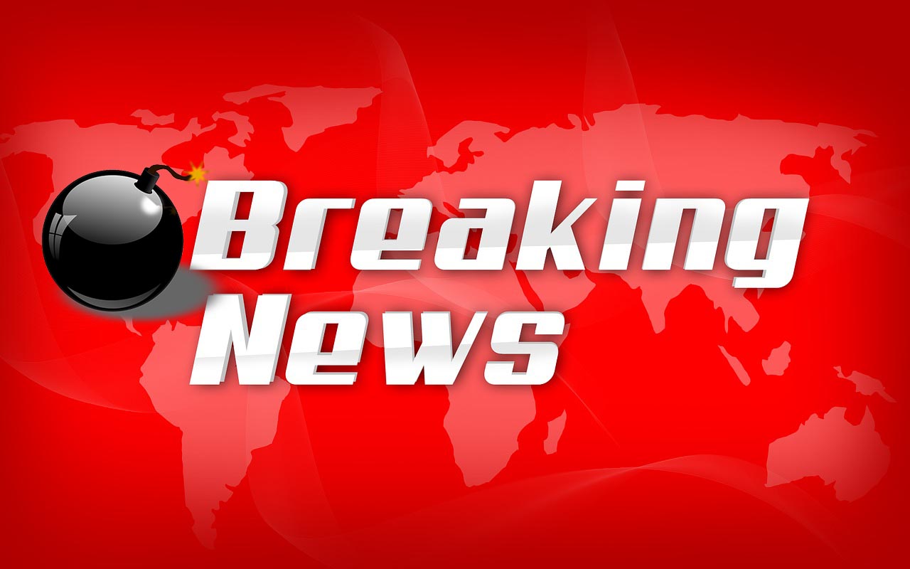 Sign claiming "Breaking News" with a bomb signifying bombshell