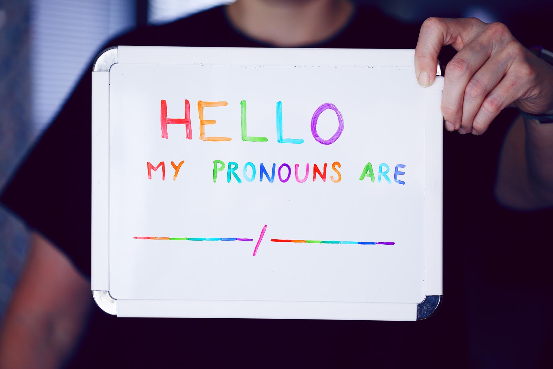 Transgender pick pronouns